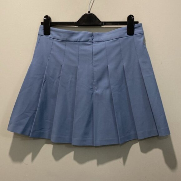 Women's Aritzia Sunday Best Micro Skirt Pleated Light Blue - Picture 10 of 12